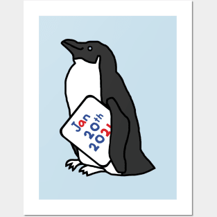 Inauguration Day Cute Penguin Posters and Art